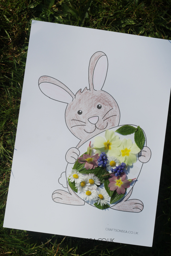 easter bunny craft nature