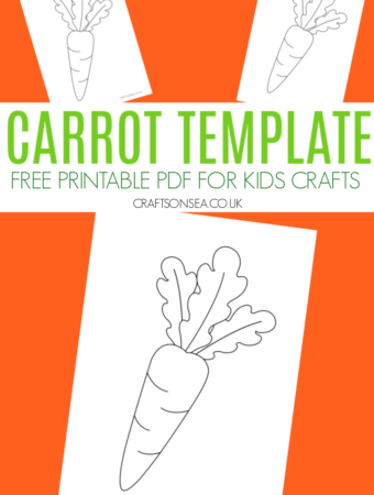 free printable carrot template