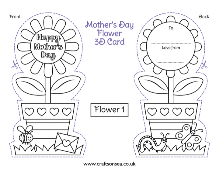 Printable Mothers Day Cards For Kids To Make