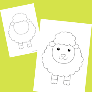 sheep printable template