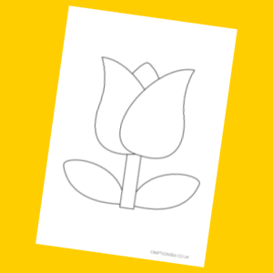 tulip craft template
