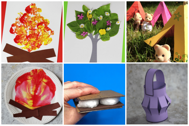 camping crafts for toddlers and preschoolers