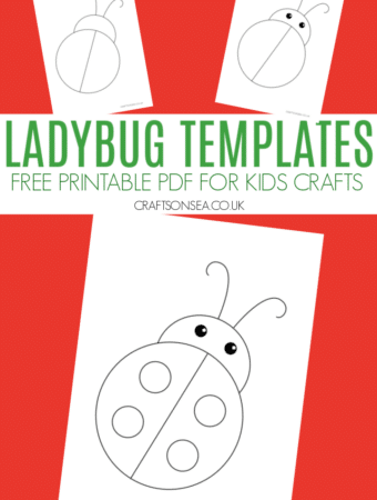 ladybug template PDF
