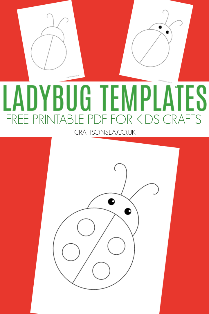 ladybug template PDF