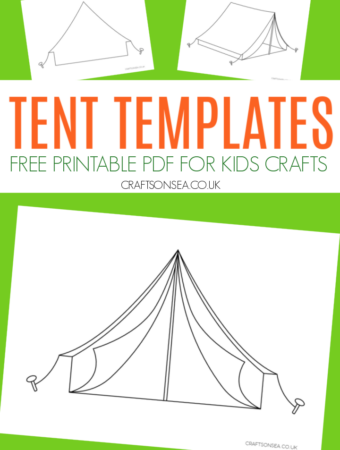 tent template printable