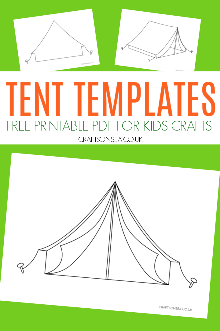 tent template printable