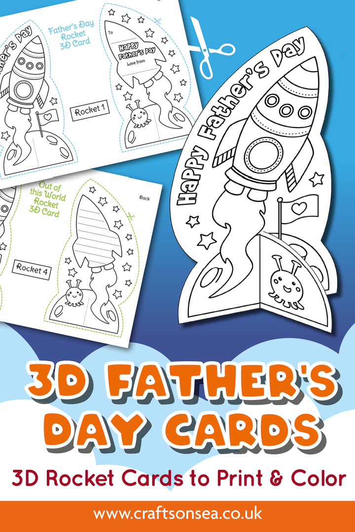 Printable Fathers Day Card To Color free