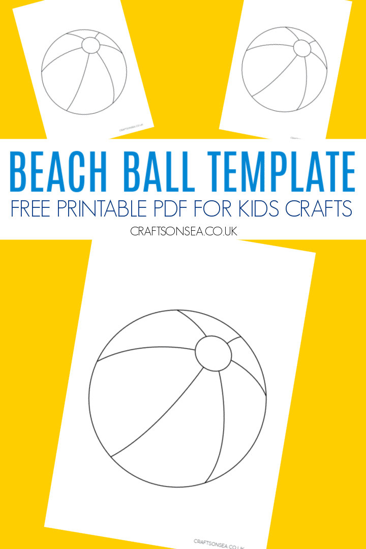 beach ball template PDF