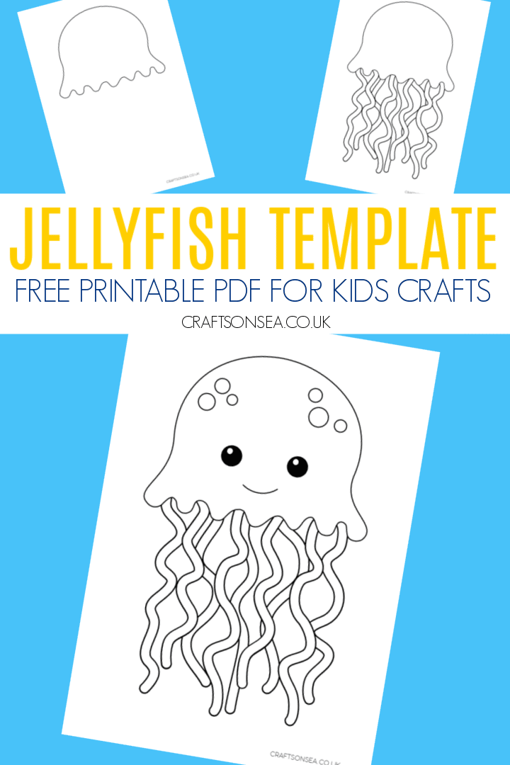 Jellyfish Template (FREE Printable PDF) Crafts on Sea