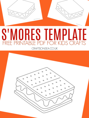 s'mores craft template