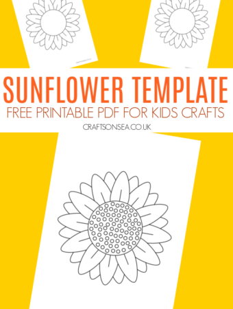 sunflower template printable free