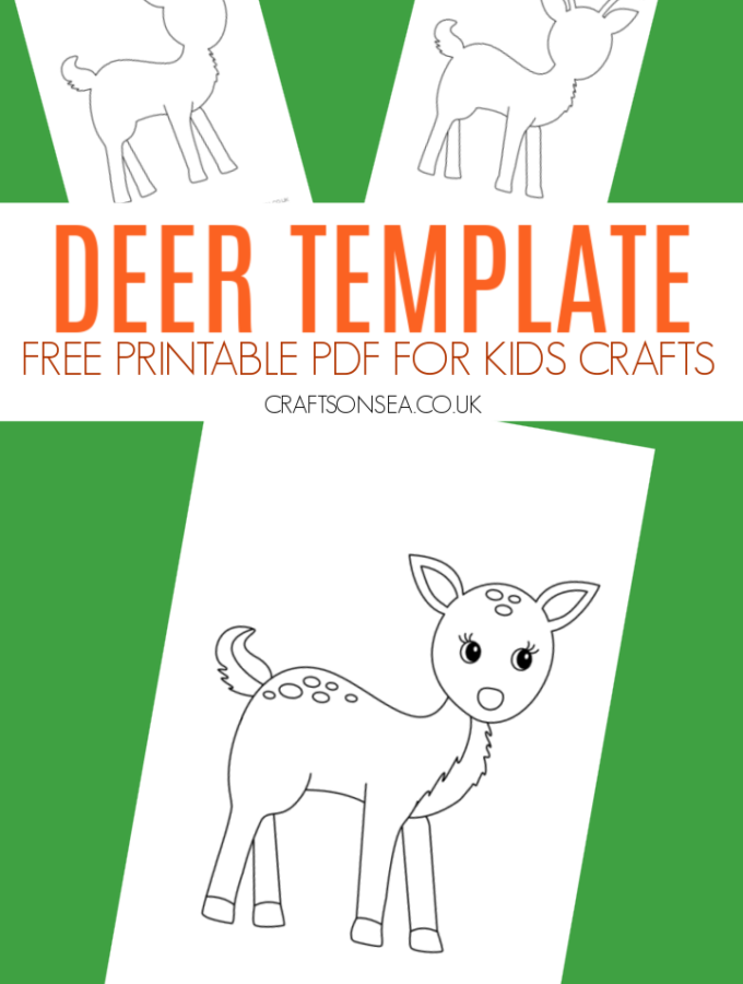 deer template printable