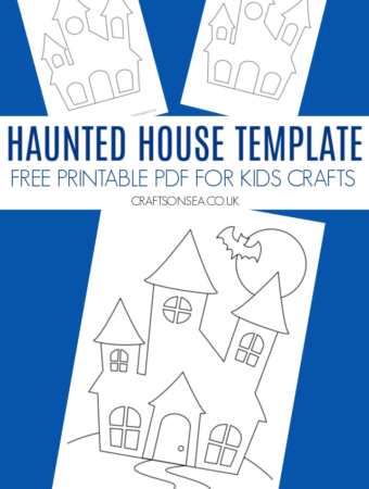 haunted house template printable