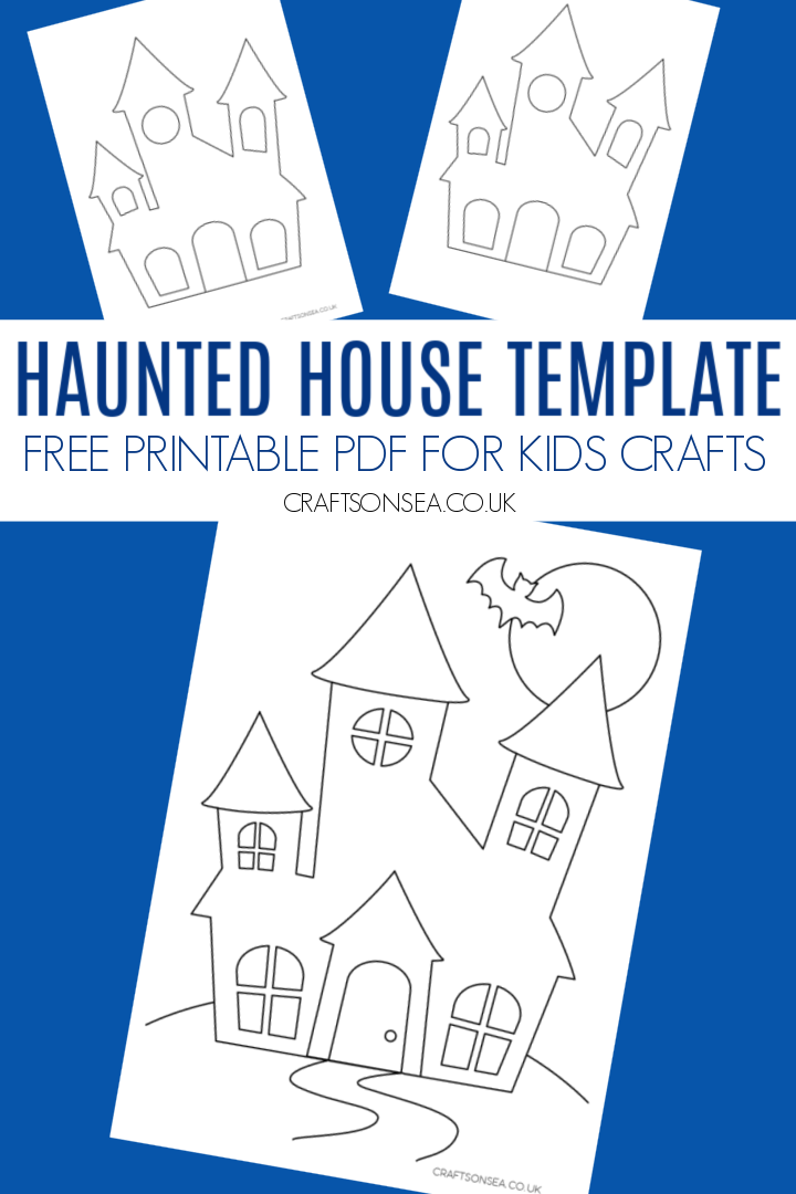 haunted house template printable