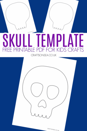Skull Template (FREE Printable PDF) - Crafts on Sea