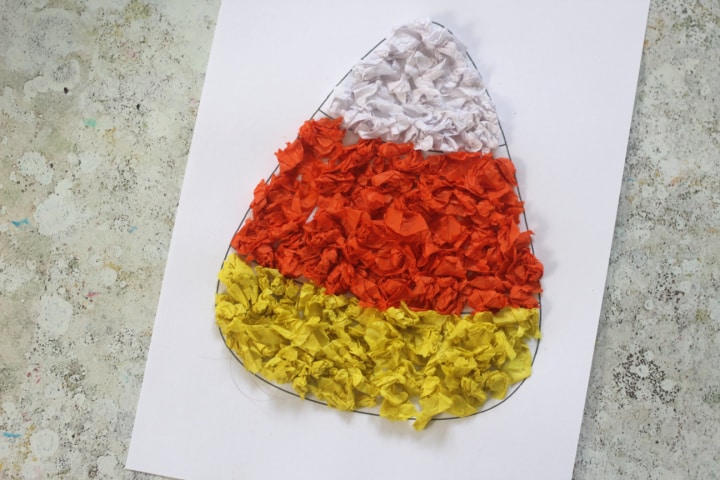 candy corn craft for preschoolers