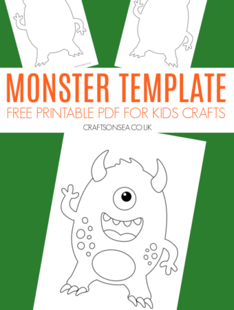 monster template printable
