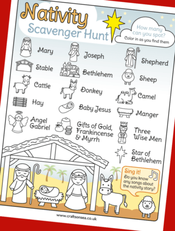 nativity scavenger hunt free printable
