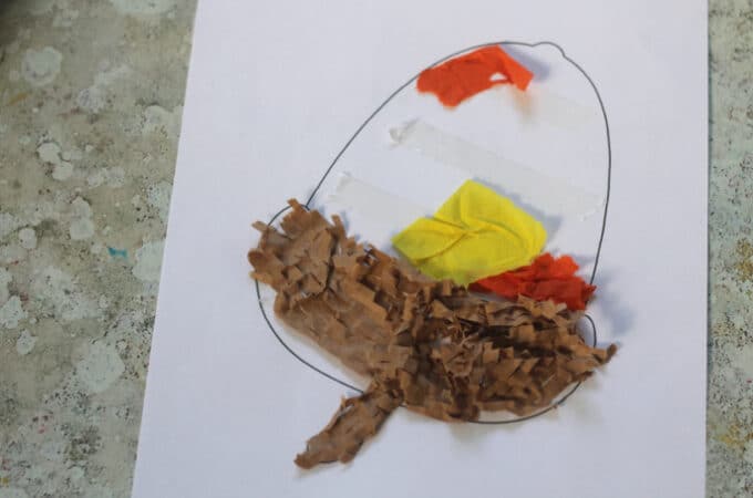 Easy Collage Acorn Craft - Crafts on Sea