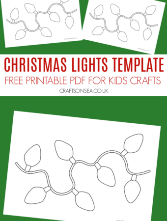 christmas lights template printable