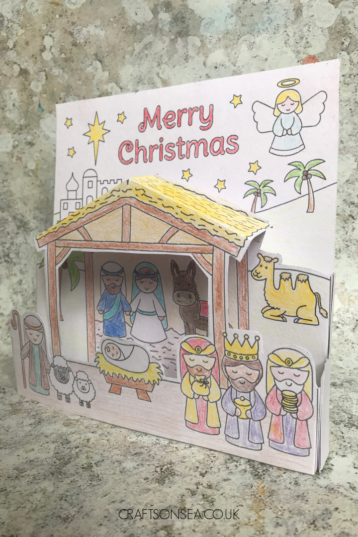 nativity scene craft printable