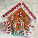 Gingerbread House Craft Template (FREE Printable PDF) - Crafts on Sea