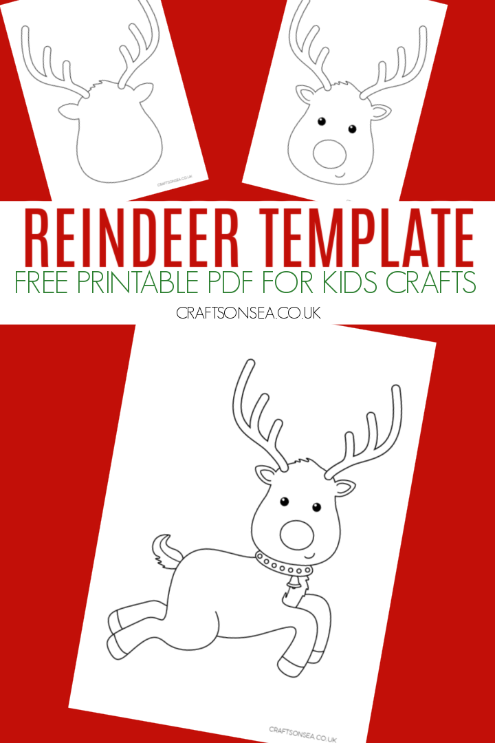 reindeer template free printable