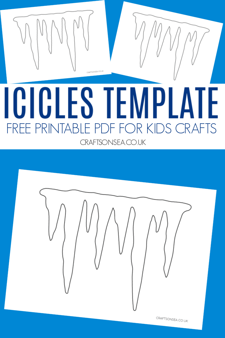 icicles template printable