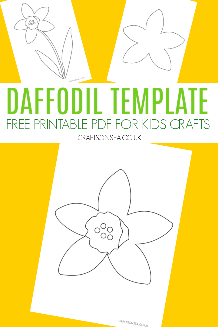 daffodil template printable