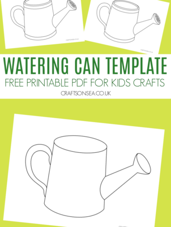 watering can template printable
