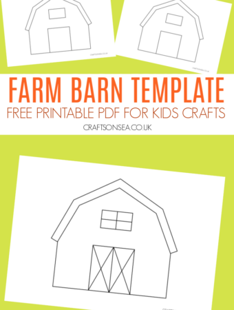 farm barn template craft