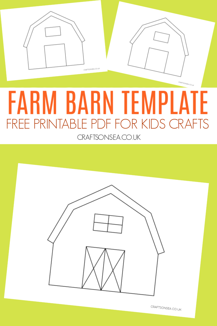 farm barn template craft