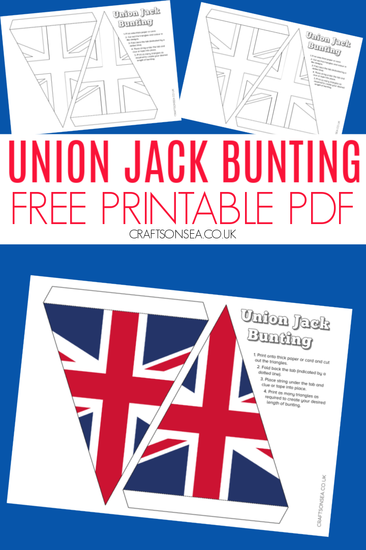 free printable union jack bunting flags