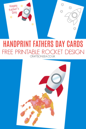 Handprint Fathers Day Cards: Four FREE Printable Designs - Crafts on Sea