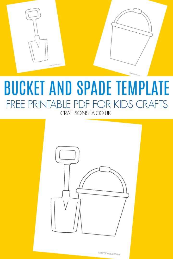 bucket and spade template printable