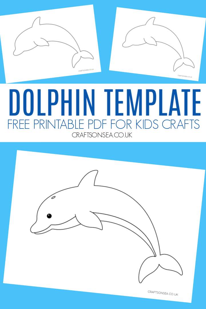 dolphin template free printable