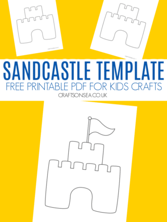 sandcastle template free printable