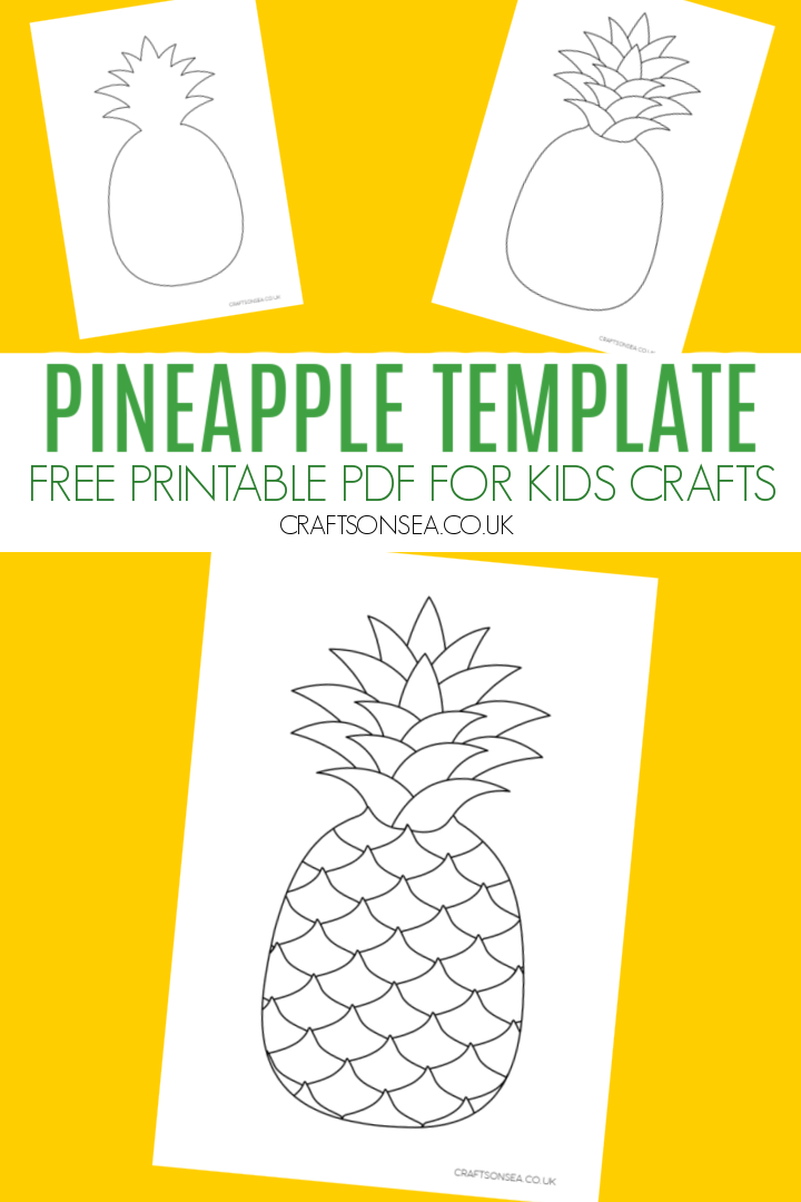 pineapple template free printable