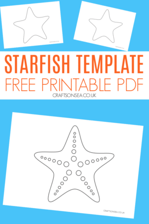 Starfish Template: FREE Printable PDF - Crafts on Sea