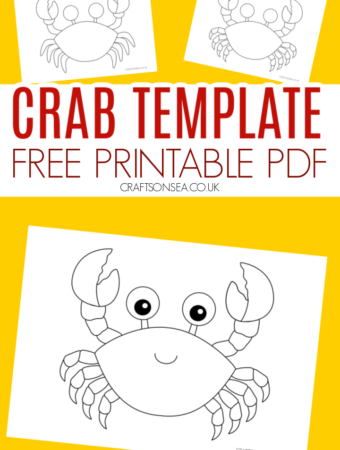 crab template free printable