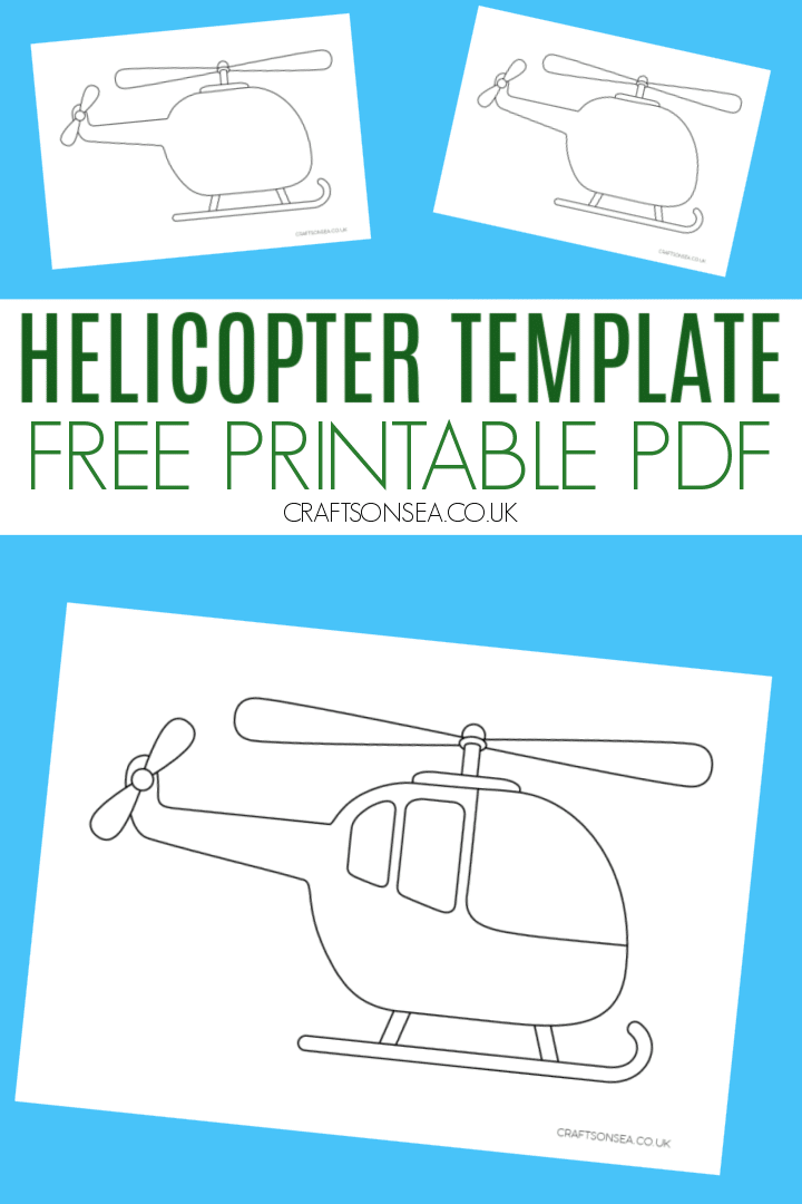 helicopter template printable