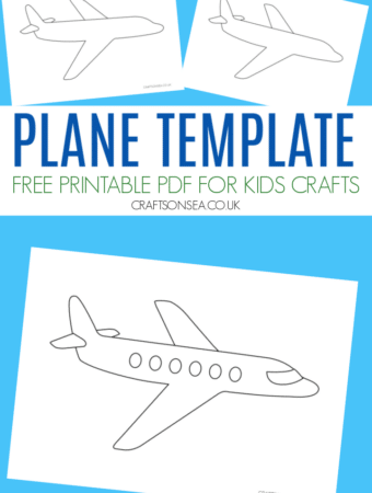 plane template printable