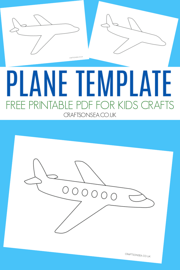 plane template printable