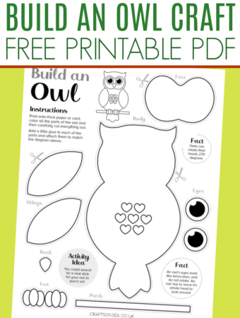 build an owl craft cut and paste