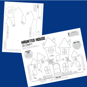 3d haunted house craft 300