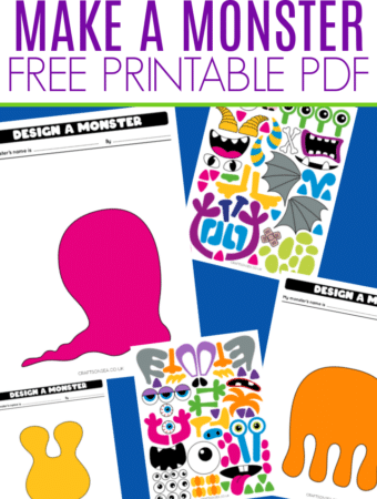 make a monster template activity free printable
