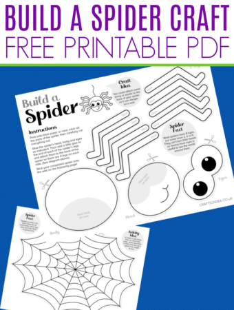 Cut and Paste Spider Craft Template