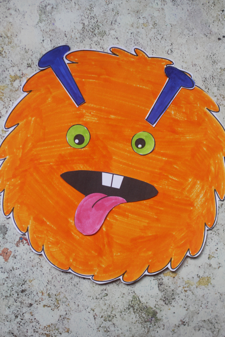 build a monster printable craft for kids craft