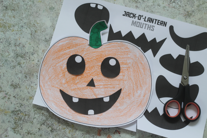 printable jack o lantern pumpkin craft