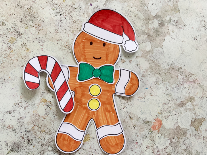 build a gingerbread man craft download